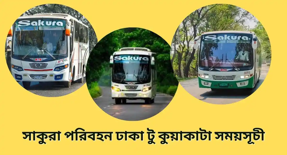 সাকুরা পরিবহন ঢাকা টু কুয়াকাটা সময়সূচী