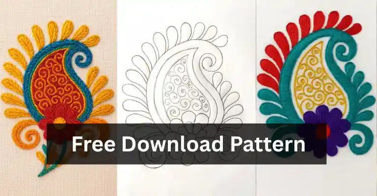 Vibrant Paisley Blossom pattern